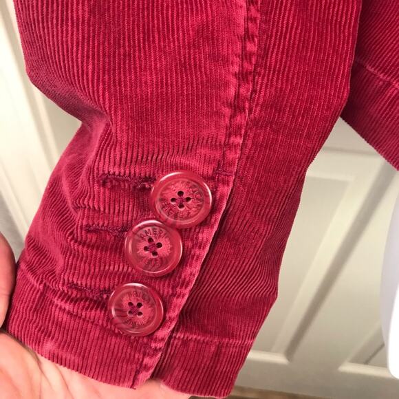 American Eagle Y2K Stretch Corduroy 2 Button Blazer Size Small - Picture 4 of 6